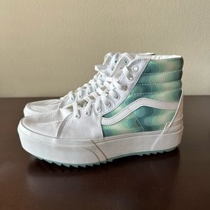 Vans Canvas SK8-HI Platform Shoe Size 10